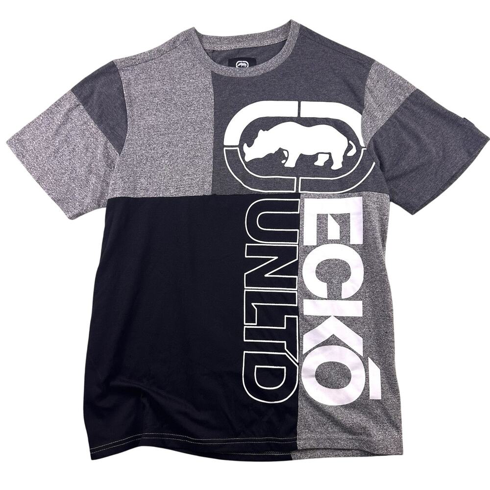 Ecko Unltd The uneven knit top shirt‎ Men’s Medium Color block Short Sleeve
